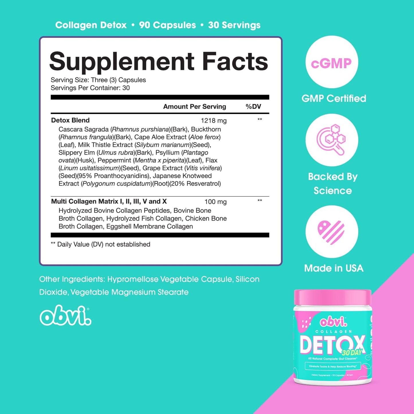 Obvi Detox Colon Cleanse Supplement