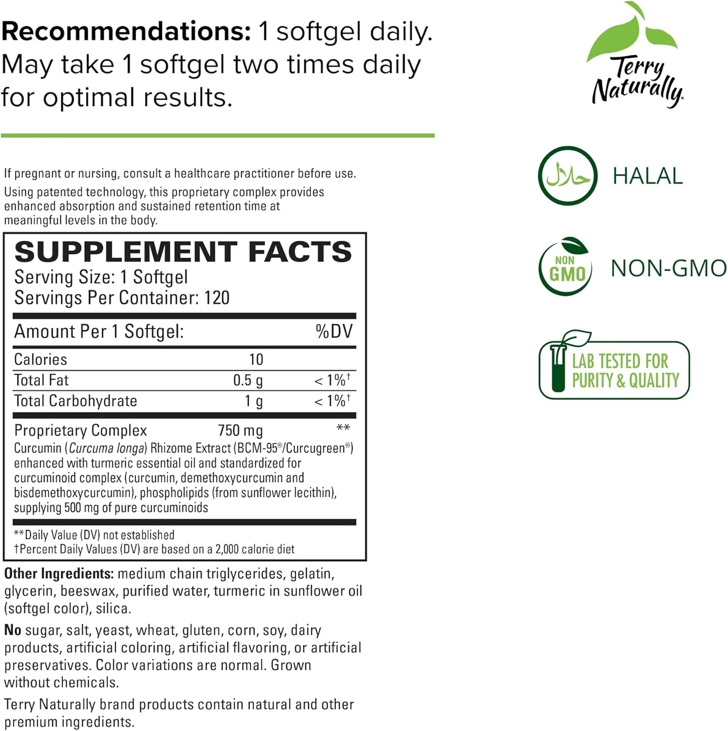 Terry Naturally CuraMed 750 mg