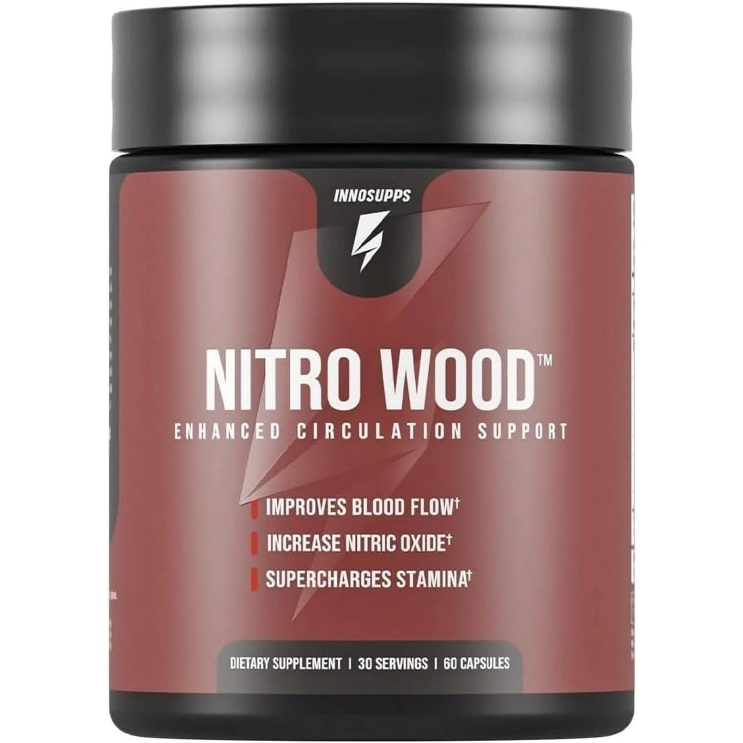 Nitro Wood Enhanced Circulation, Reduced Swelling & Stamina Support | 60 Capsules
