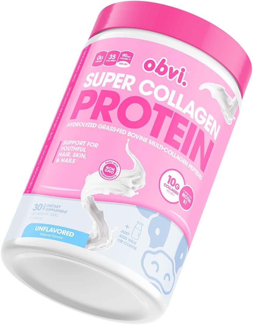 Obvi Collagen Peptides, Super Collagen Protein Powder