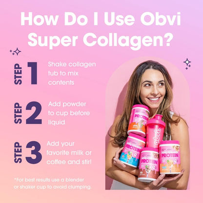 Obvi Collagen Peptides, Glowing Skin