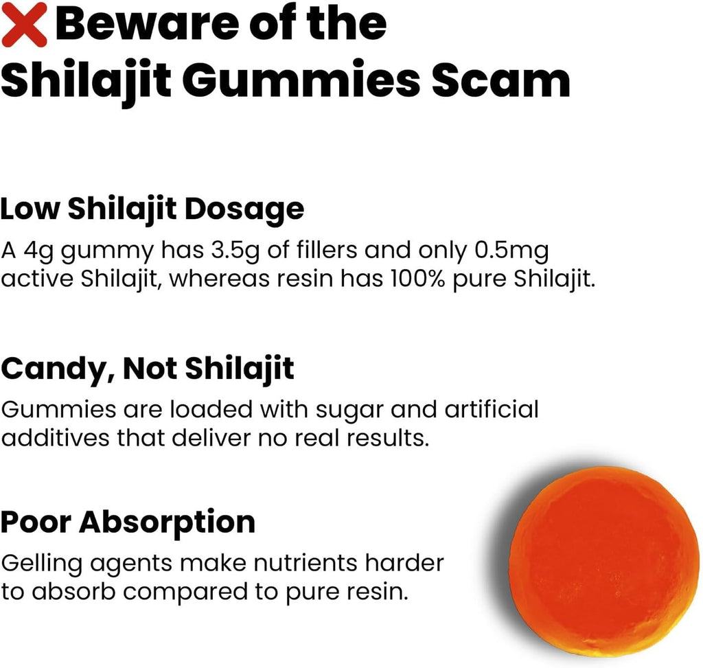 Better Alt Pure Himalayan Shilajit Resin Pack of 1 High Potency Gold Grade 150 Servings for Energy Boost & Immune Support, 85+ Trace Minerals, 75%+ Fulvic Acid, with Lab Test Report,400 mg