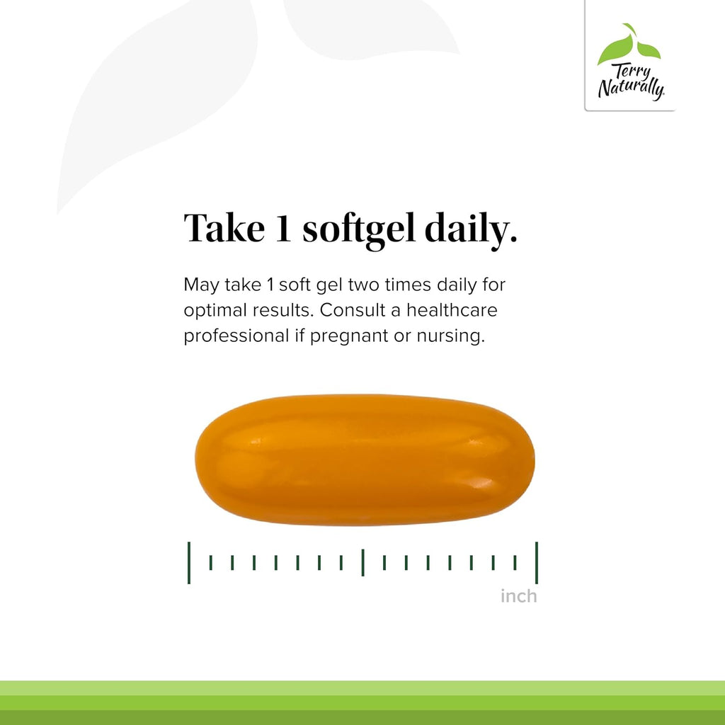 Terry Naturally CuraMed 750 mg - Antioxidant Supplement for Brain & Heart Health Support - Supplement with High-Potency Curcumin Complex - Kidney, Liver & Immune Health Support - 120 Softgels