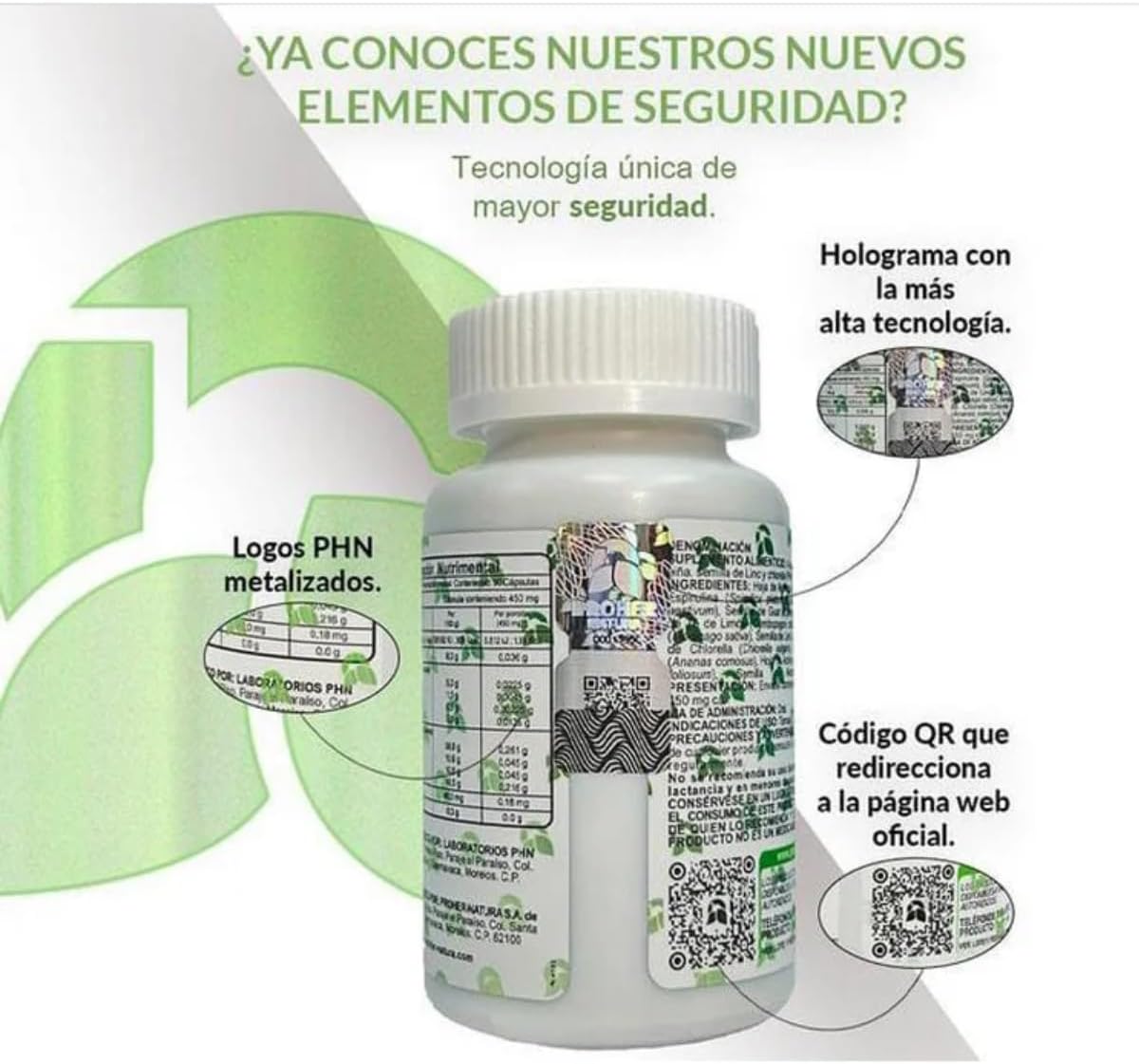 Phn F.vit Capsulas De Moringa Espirulina ORIGINAL figuravit