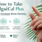 ALGAECAL Plus – Organic Red Algae Calcium Supplement, Vitamin K2 MK7 (100mcg), Vitamin D3 (1600 IU), Magnesium (350mg), Trace Minerals, Plant-Based Bone Strength, Easy to Swallow, 120 Veggie Caps