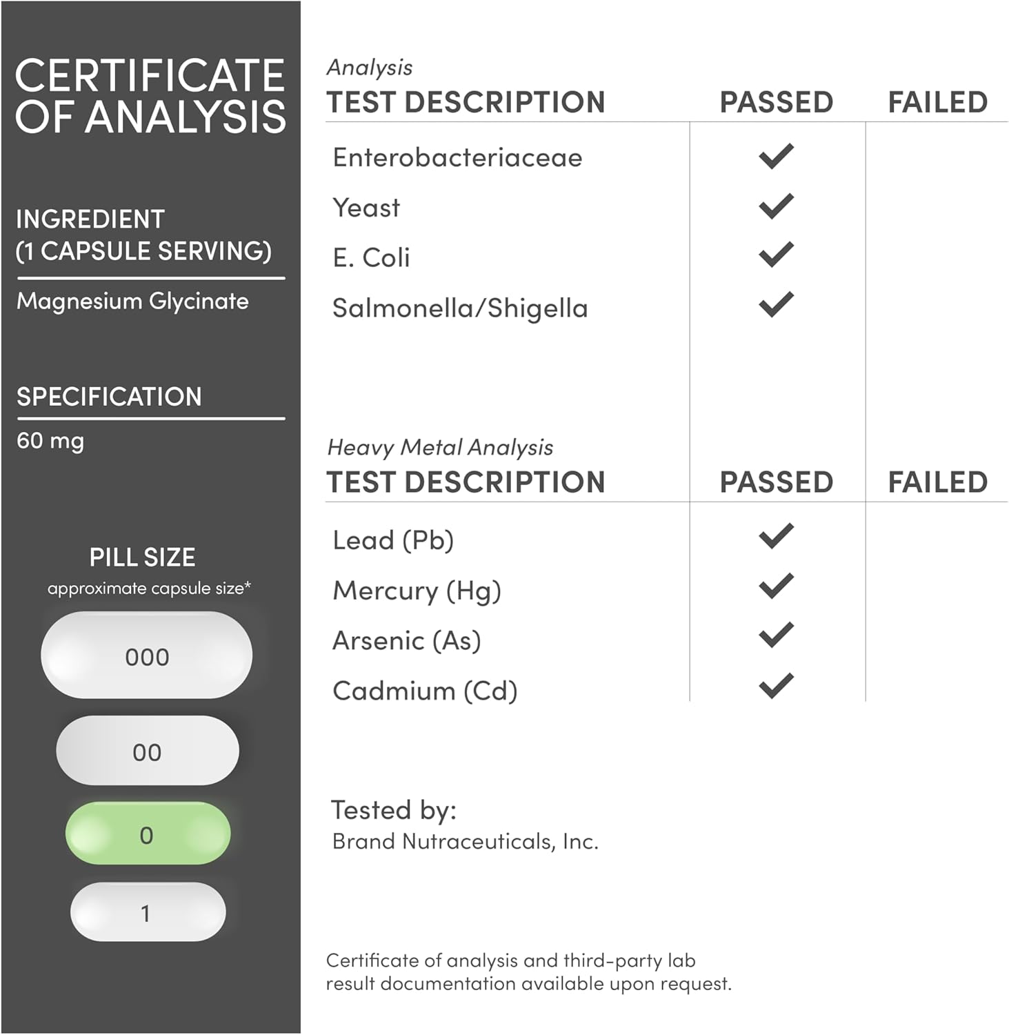 Double Wood Supplements Magnesium Glycinate 400mg | 180 Capsules | Sleep, Muscle, & Heart Support | Vegan, Third Party Tested, Gluten Free, Non-GMO