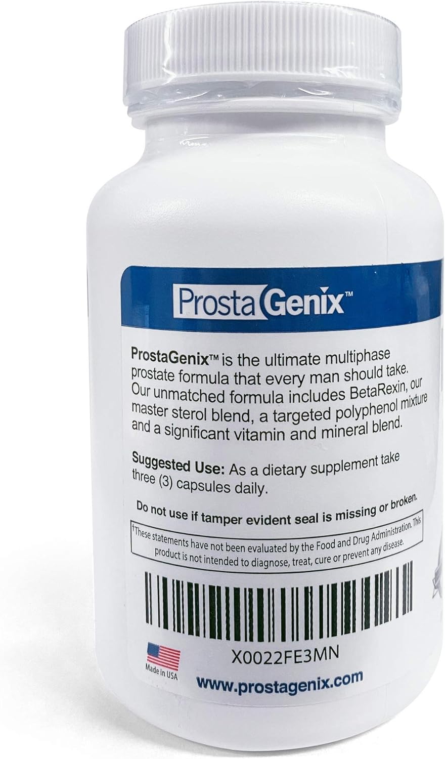 ProstaGenix Multiphase Prostate Supplement-Featured on Larry King Investigative TV Show - Over 1 Million Sold -End Nighttime Bathroom Trips, Urgency, & More. 90 Capsules