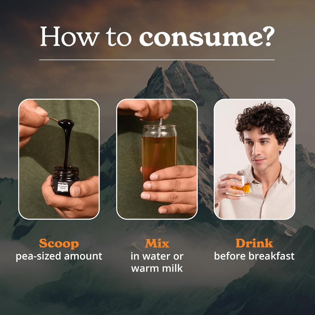 Better Alt Pure Himalayan Shilajit Resin Pack of 1 High Potency Gold Grade 150 Servings for Energy Boost & Immune Support, 85+ Trace Minerals, 75%+ Fulvic Acid, with Lab Test Report,400 mg