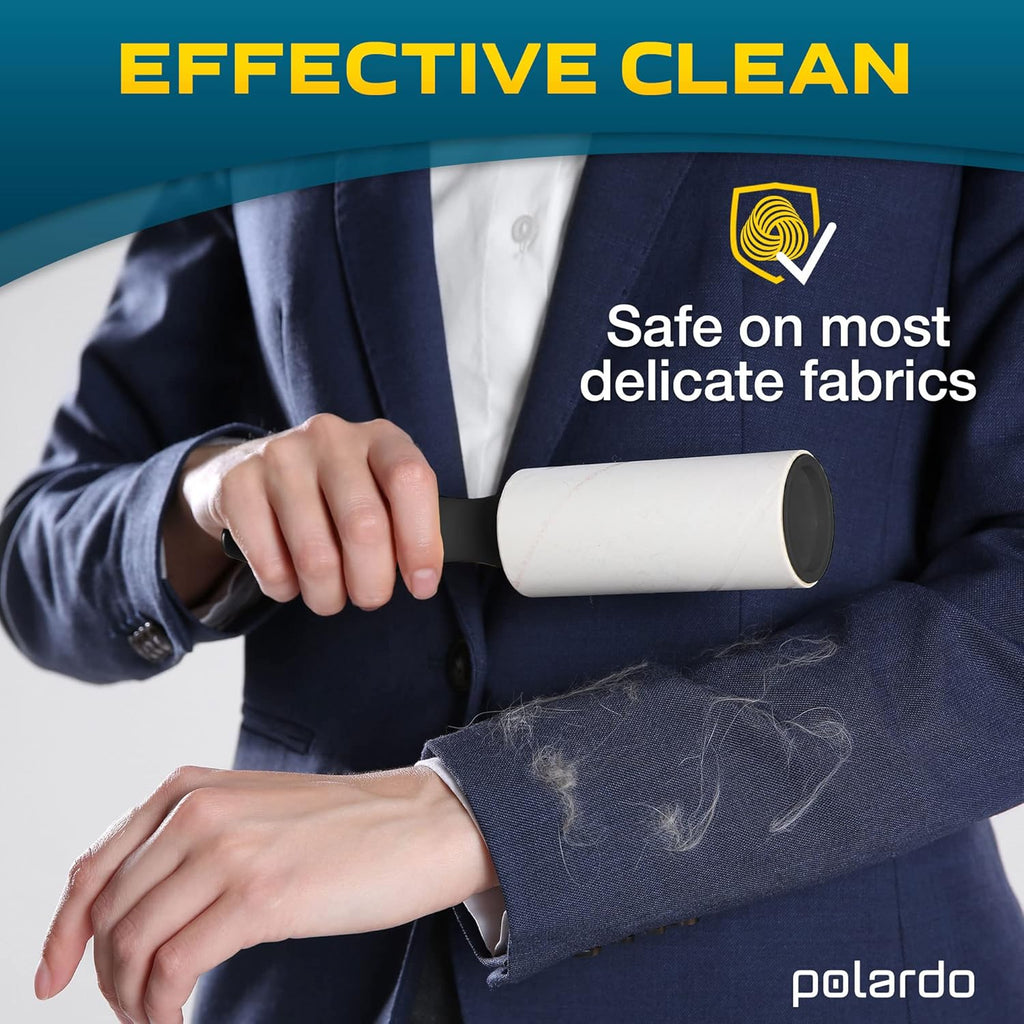 Lint Rollers for Pet Hair, Sticky, Remover for Couch, Clothes Furniture and Carpet. Dog Hair Remover Cat Hair, Animal Fur, Fuzz. 5 Large Lint Rollers