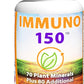 Immuno 150, Immune Support Supplement, Packed with 70 Plant Minerals, 13 Essential Vitamins and 68 Additional Nutrients-150 Vegetable Capsules- Immune Boost for All Age Groups
