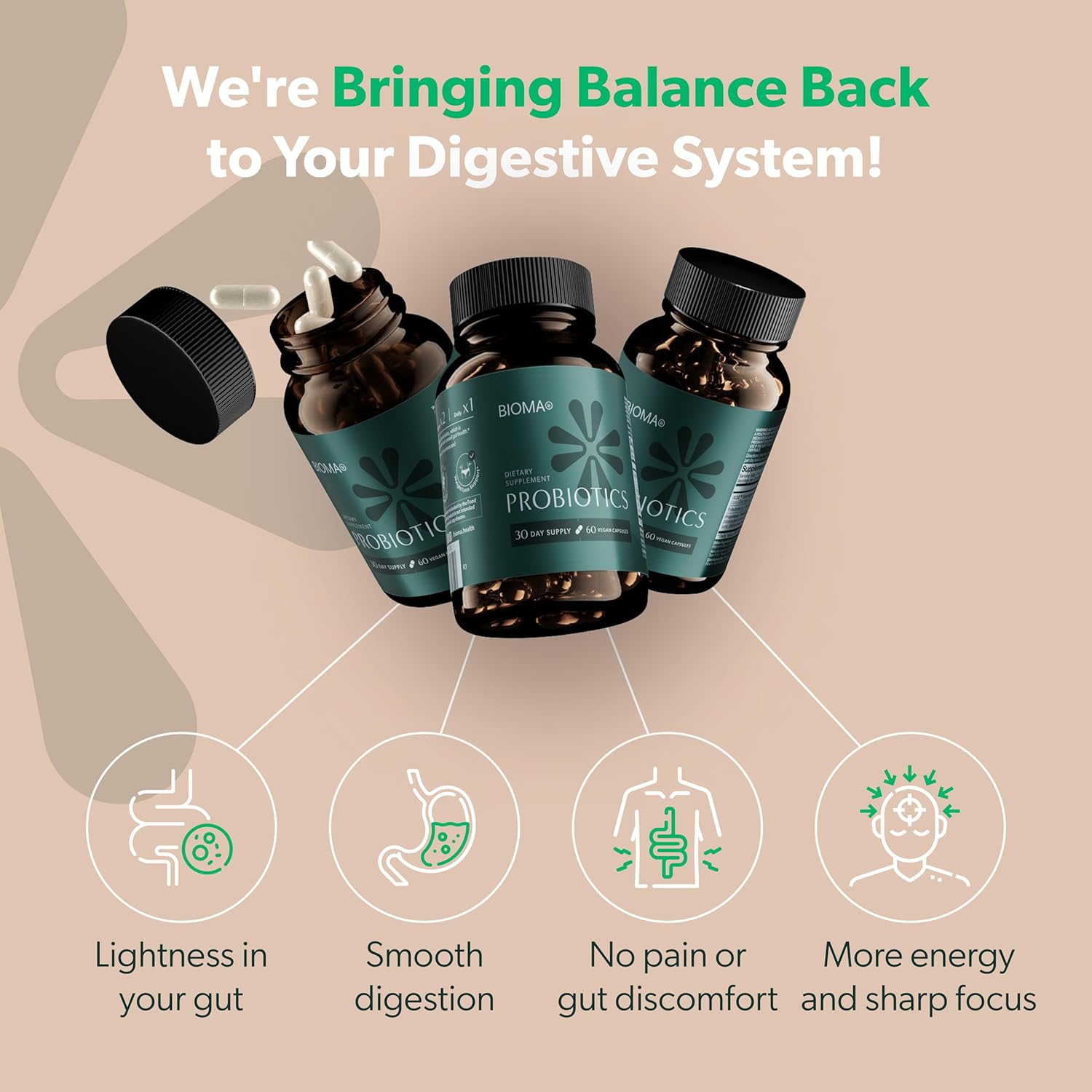 BIOMA Probiotics for Weight Management & Digestive