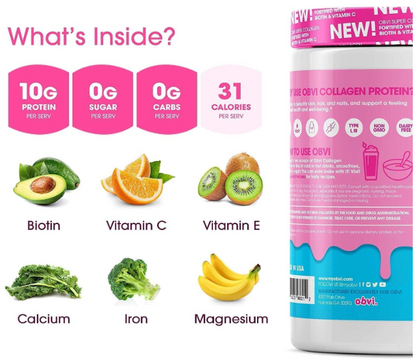 Obvi Collagen Peptides, Protein Powder