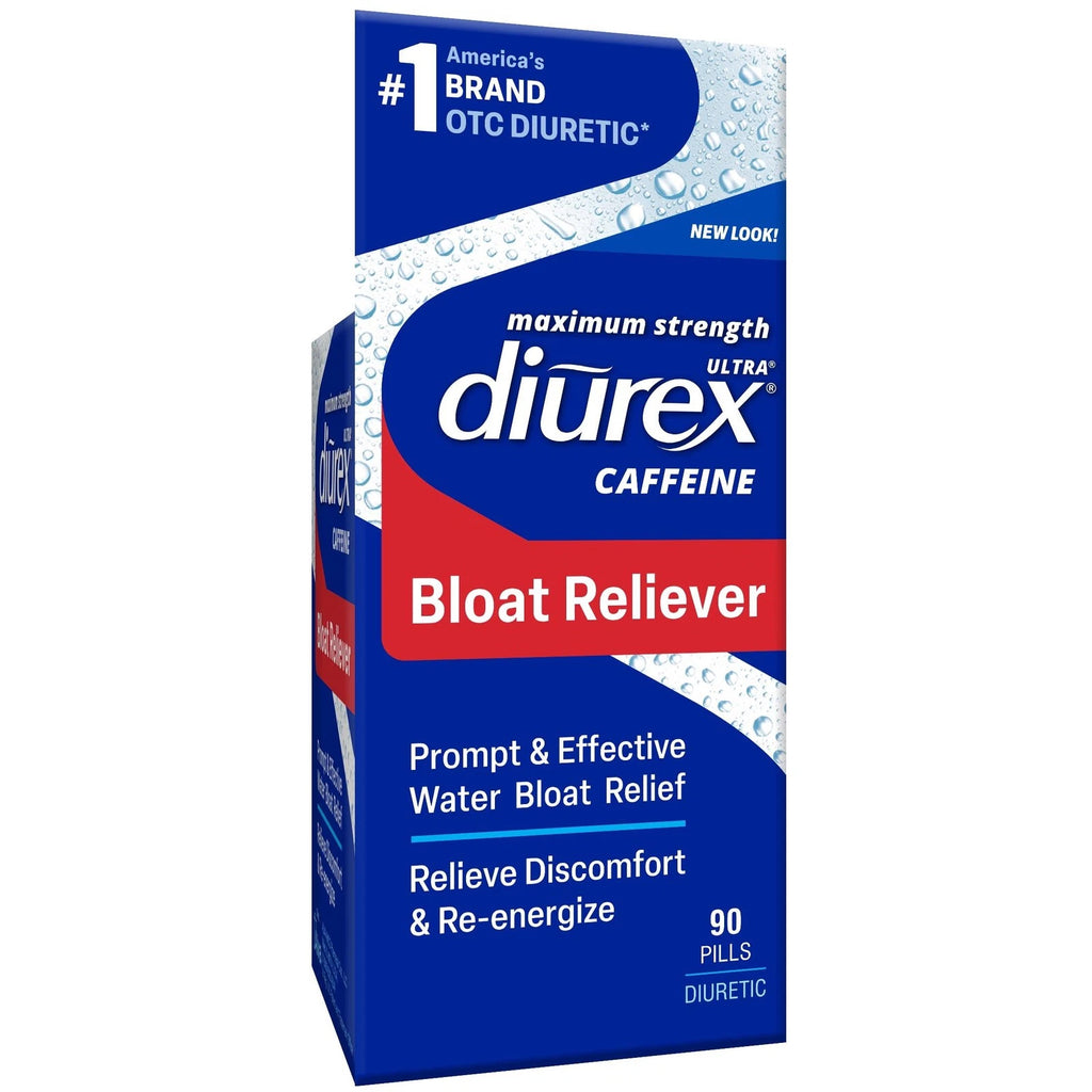 Diurex Ultra Re-Energizing Water Pills - Relieve Water Bloat - Feel Better & Less Heavy - 80 Count