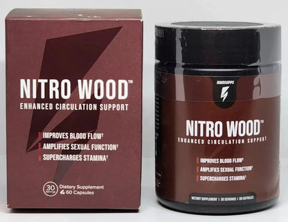 Nitro Wood Enhanced Circulation, Reduced Swelling & Stamina Support | 60 Capsules